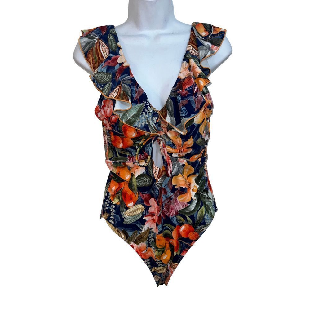 Women' Secret Unbranded Swimsuit XL Blue Orange